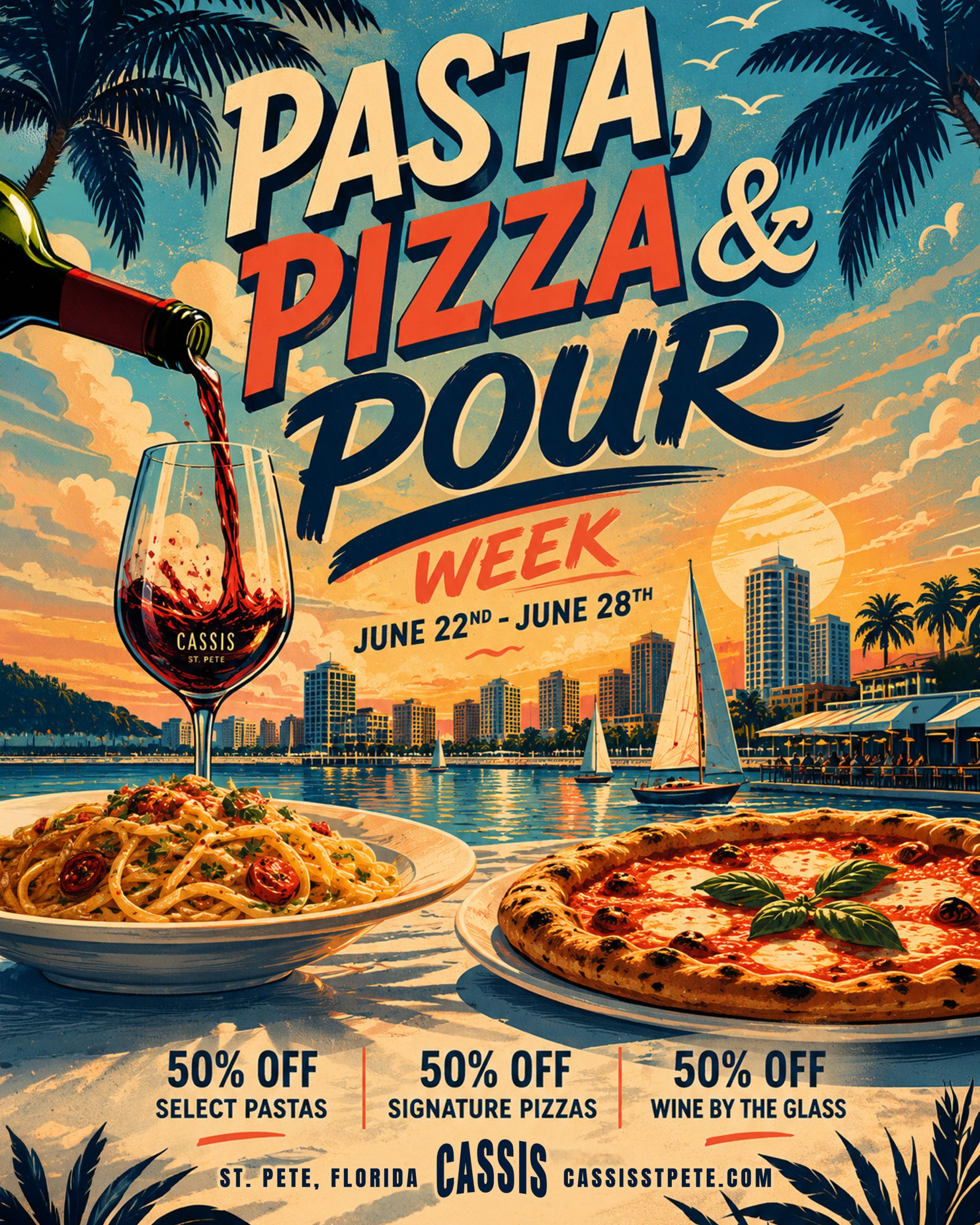 Cassis Pasta and Pizza Week 4x5